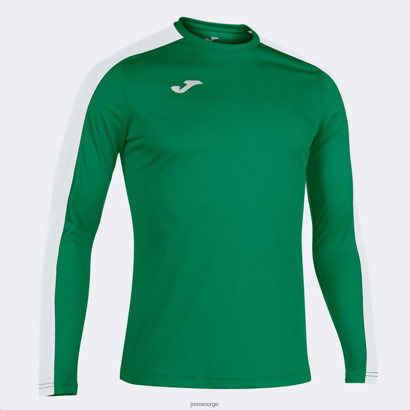 nei Joma langermet skjorte akademi iii grønn hvit FBD0T01306 menn