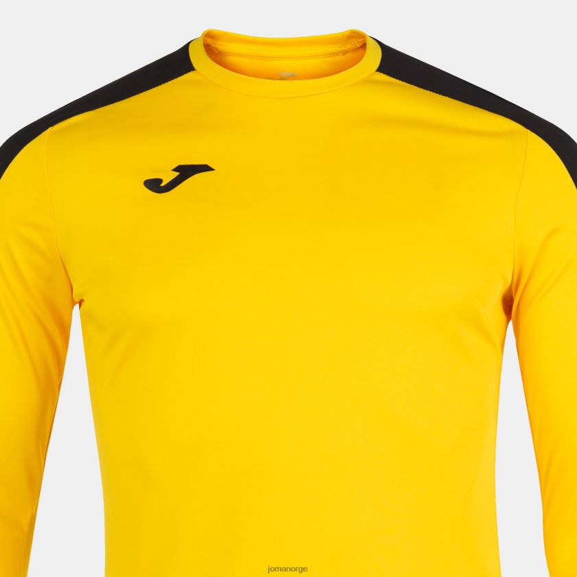 nei Joma langermet skjorte akademi iii gul svart FBD0T04598 menn