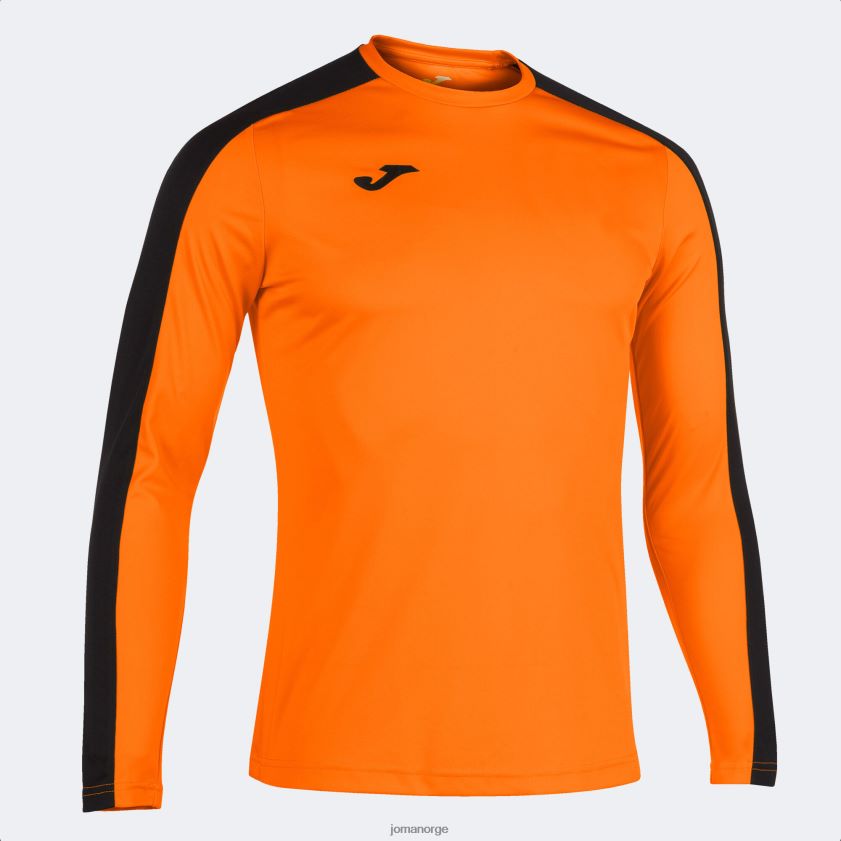 nei Joma langermet skjorte akademi iii oransje svart FBD0T04631 menn
