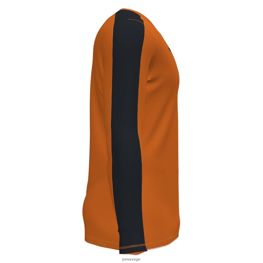nei Joma langermet skjorte akademi iii oransje svart FBD0T04631 menn