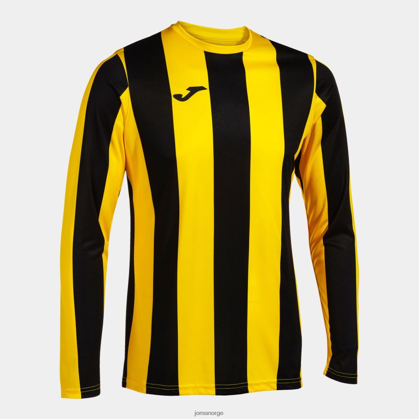 nei Joma langermet skjorte inter classic gul svart FBD0T03198 menn