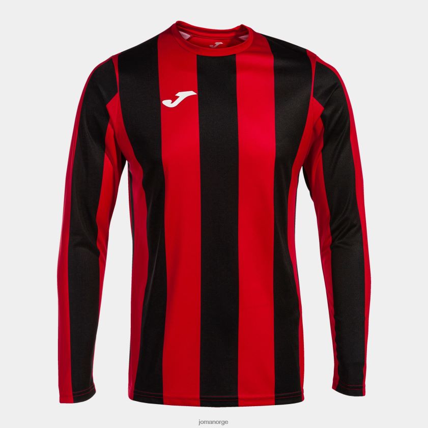 nei Joma langermet skjorte inter classic rød svart FBD0T01375 menn