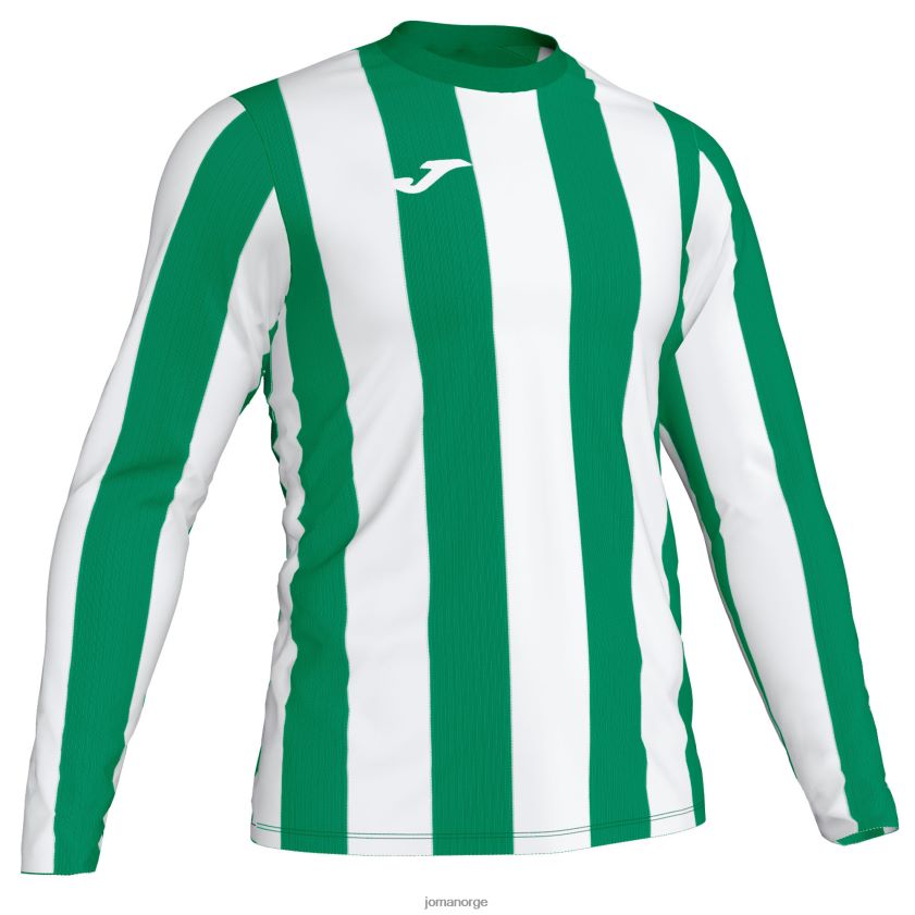 nei Joma langermet skjorte inter grønn hvit FBD0T04347 menn