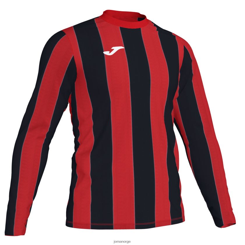 nei Joma langermet skjorte inter rød svart FBD0T0530 menn