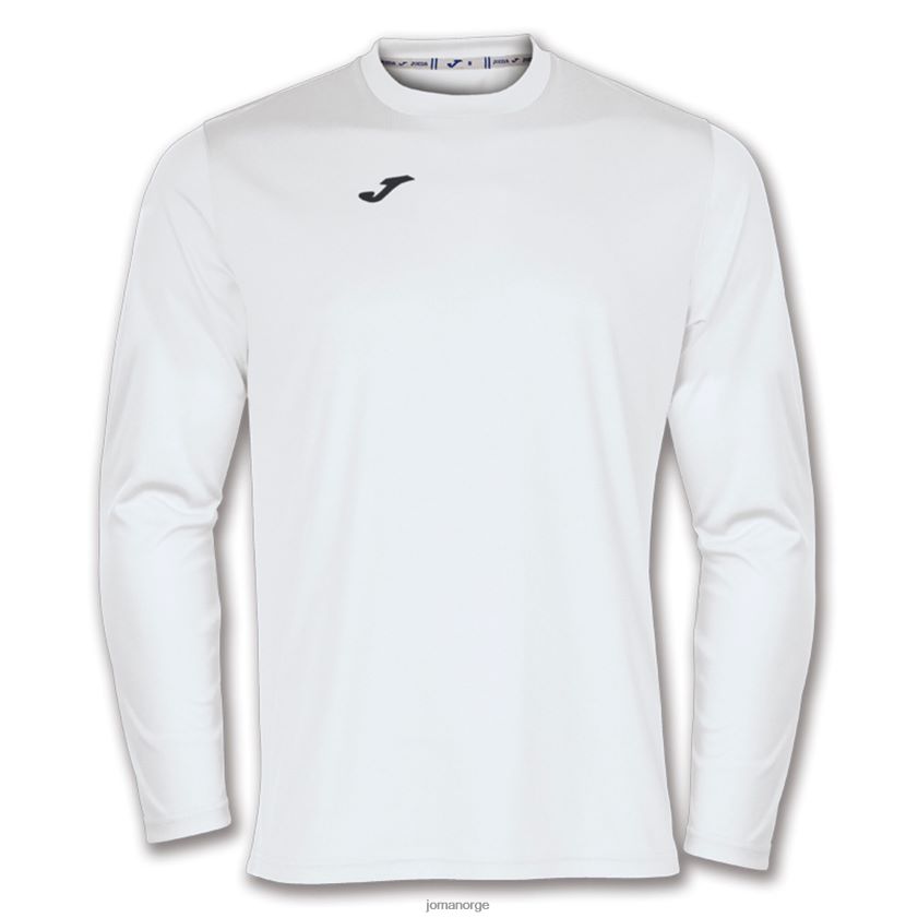 nei Joma langermet skjorte kombi hvit FBD0T0803 menn
