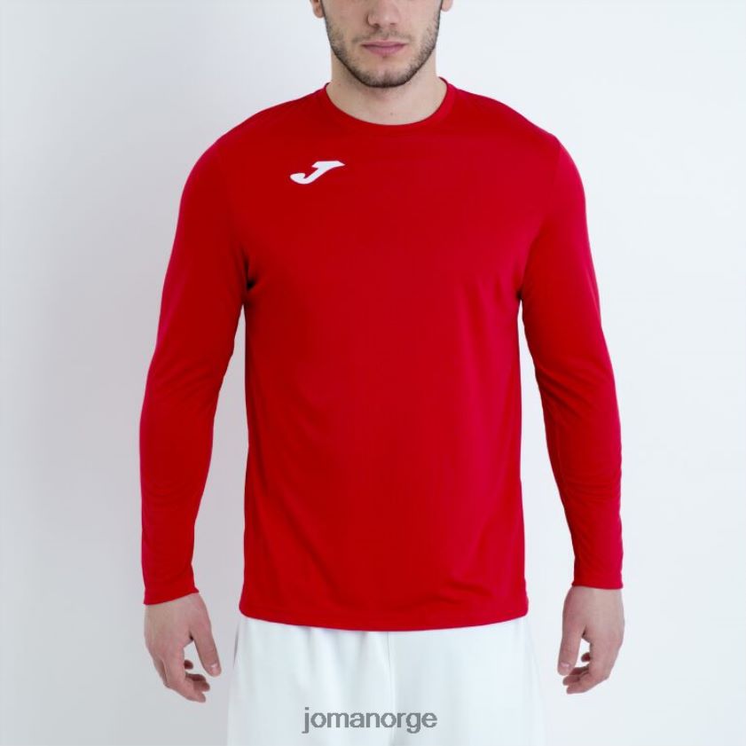 nei Joma langermet skjorte kombi rød FBD0T04493 menn