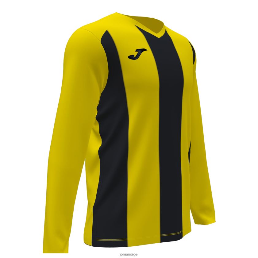 nei Joma langermet skjorte pisa ii gul svart FBD0T03070 menn