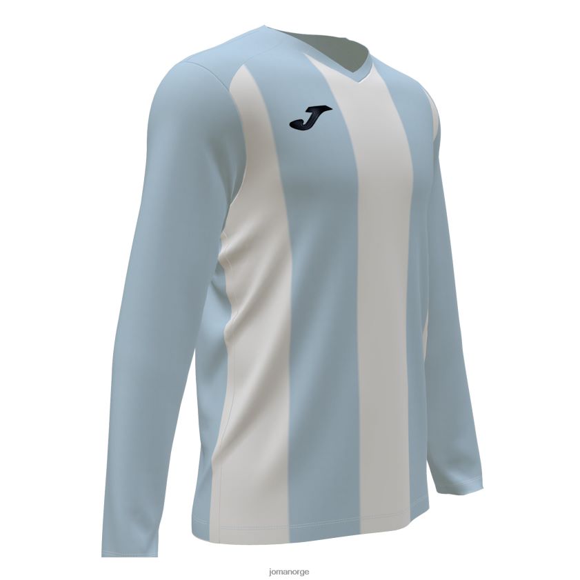 nei Joma langermet skjorte pisa ii himmelblå hvit FBD0T01226 menn
