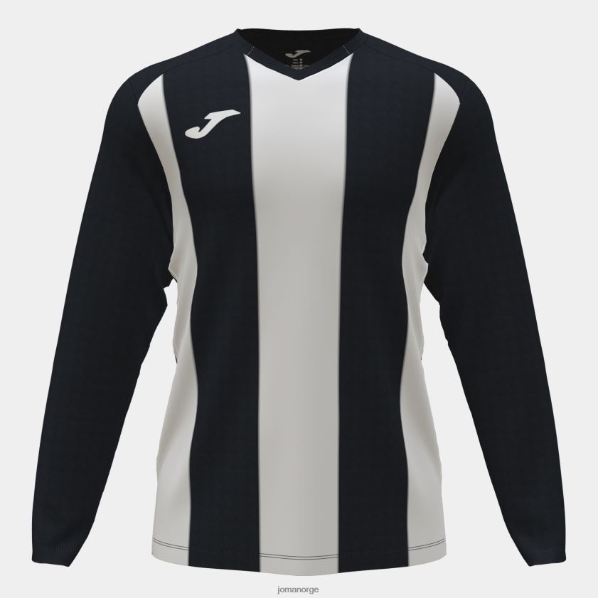 nei Joma langermet skjorte pisa ii svart hvit FBD0T01239 menn