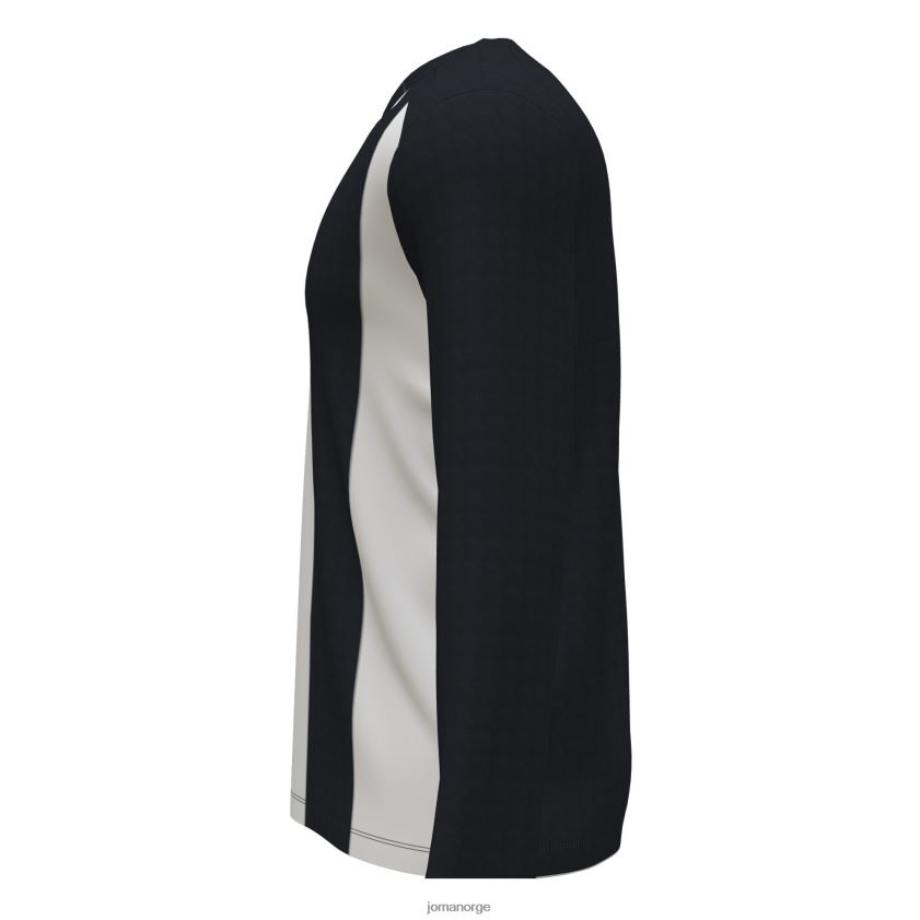 nei Joma langermet skjorte pisa ii svart hvit FBD0T01239 menn