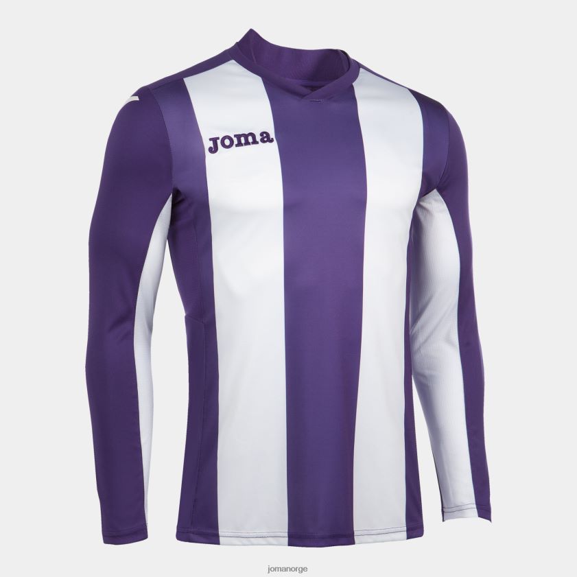 nei Joma langermet skjorte pisa lilla hvit FBD0T03526 menn