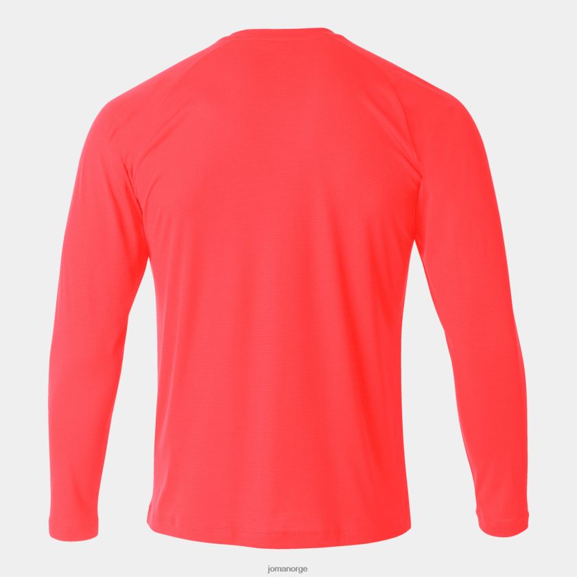 nei Joma langermet skjorte r-kombi fluorescerende koraller FBD0T03418 menn