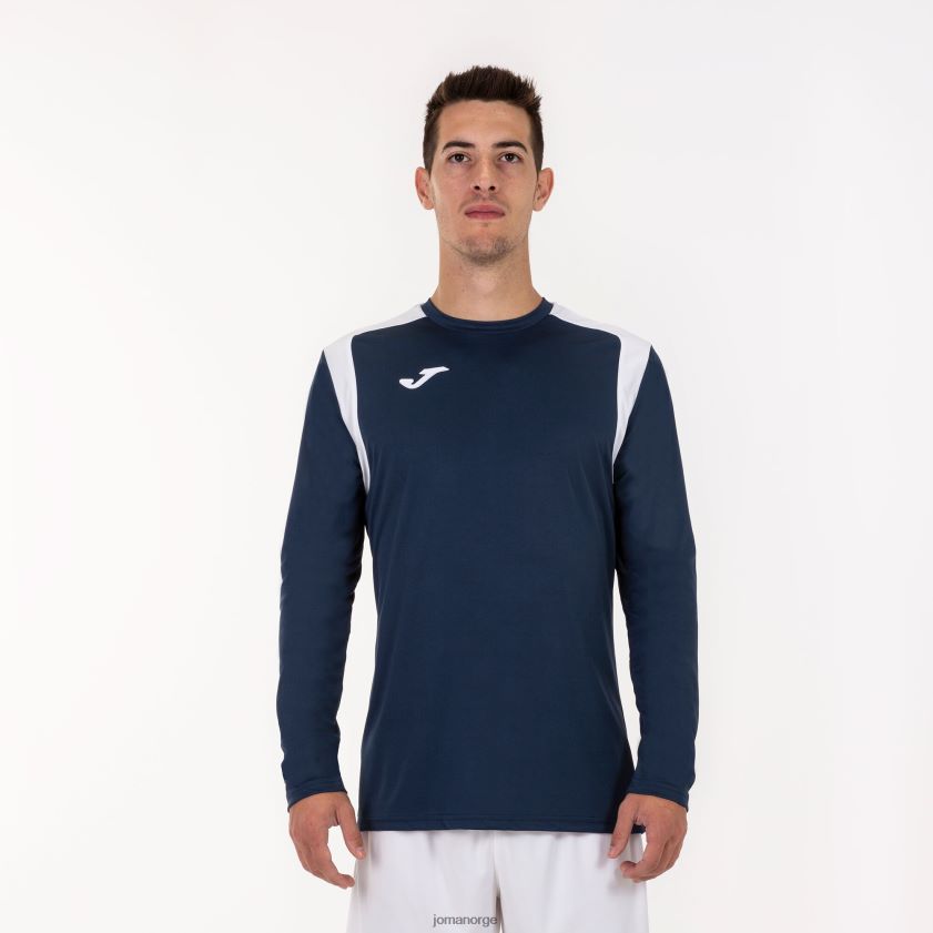 nei Joma mesterskap i langermet skjorte v marineblå hvit FBD0T03243 menn