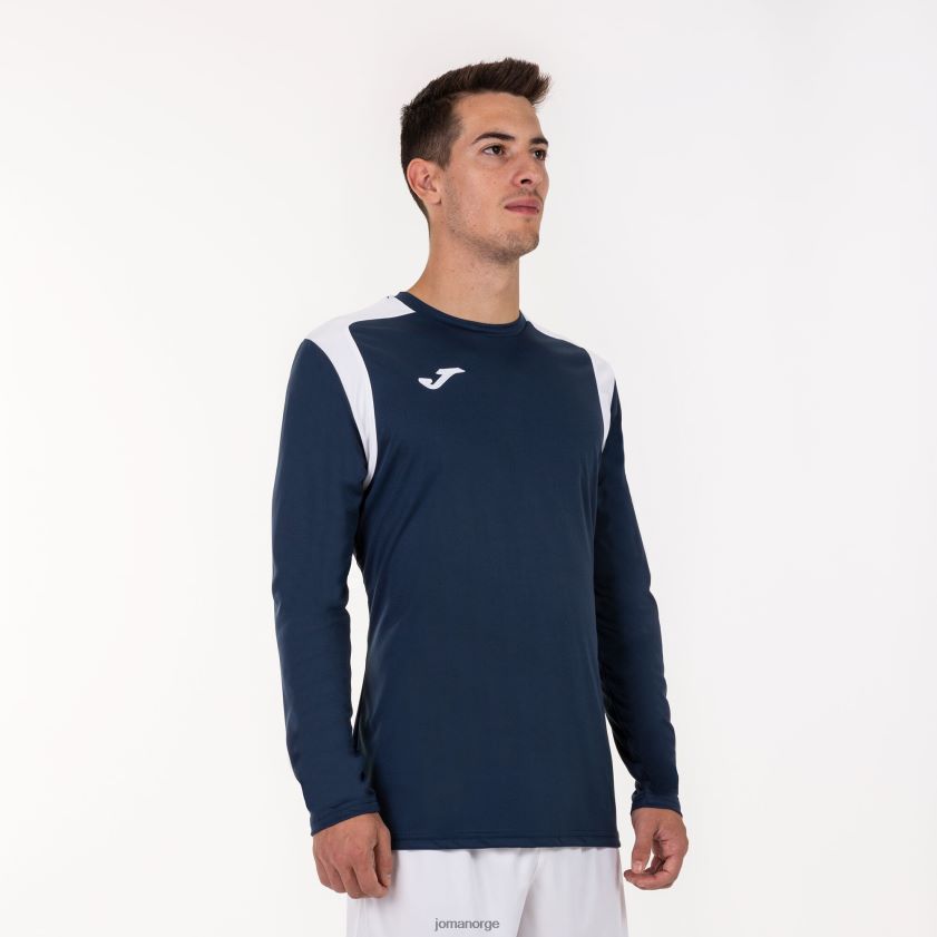 nei Joma mesterskap i langermet skjorte v marineblå hvit FBD0T03243 menn