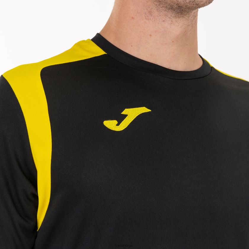 nei Joma mesterskap i langermet skjorte v svart gul FBD0T03406 menn