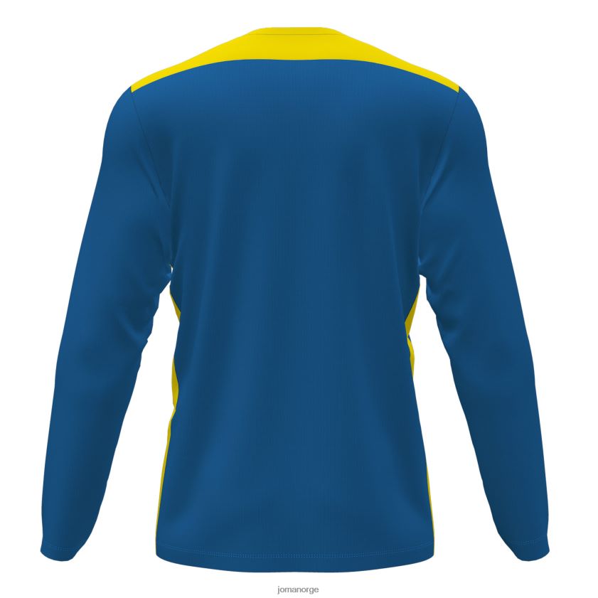 nei Joma mesterskap i langermet skjorte vi kongeblå gul FBD0T03067 menn