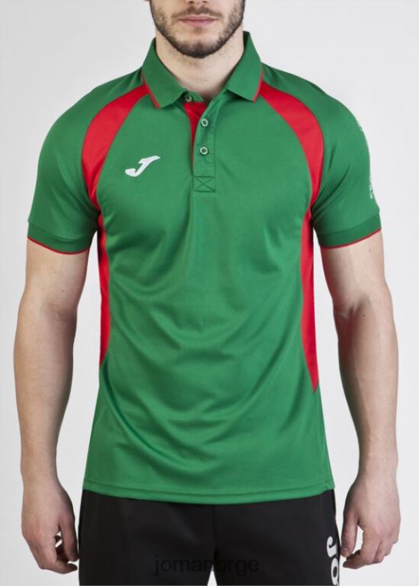 nei Joma polo skjorte kortermet mesterskap iii grønn rød FBD0T01073 menn