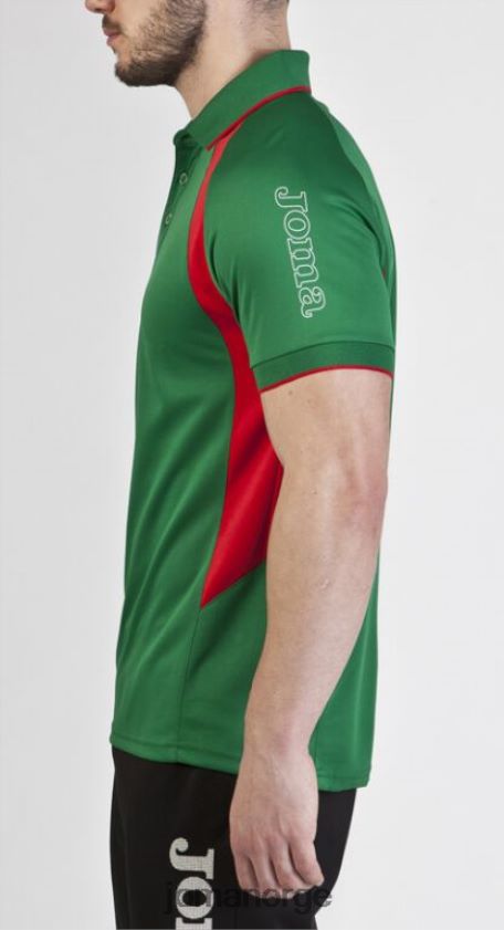 nei Joma polo skjorte kortermet mesterskap iii grønn rød FBD0T01073 menn