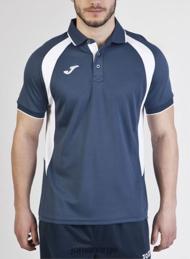 nei Joma polo skjorte kortermet mesterskap iii marineblå hvit FBD0T04378 menn