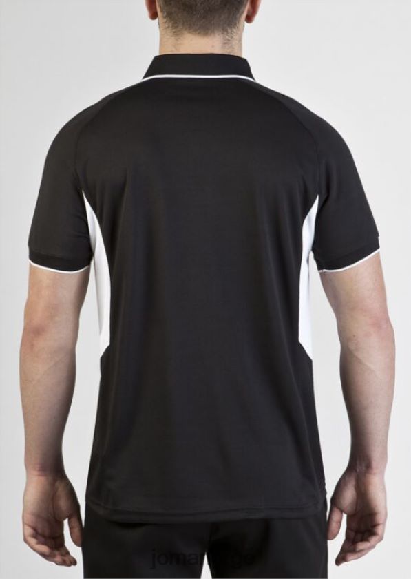 nei Joma polo skjorte kortermet mesterskap iii svart hvit FBD0T04229 menn