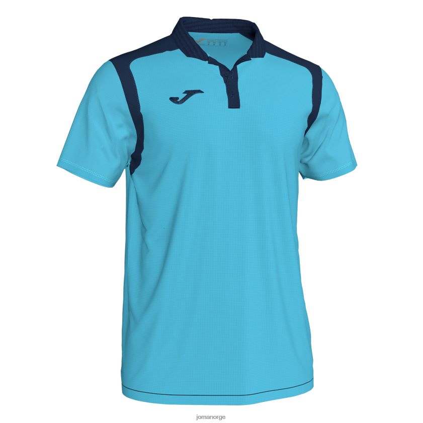 nei Joma polo skjorte kortermet mesterskap v fluorescerende turkis marineblå FBD0T0975 menn