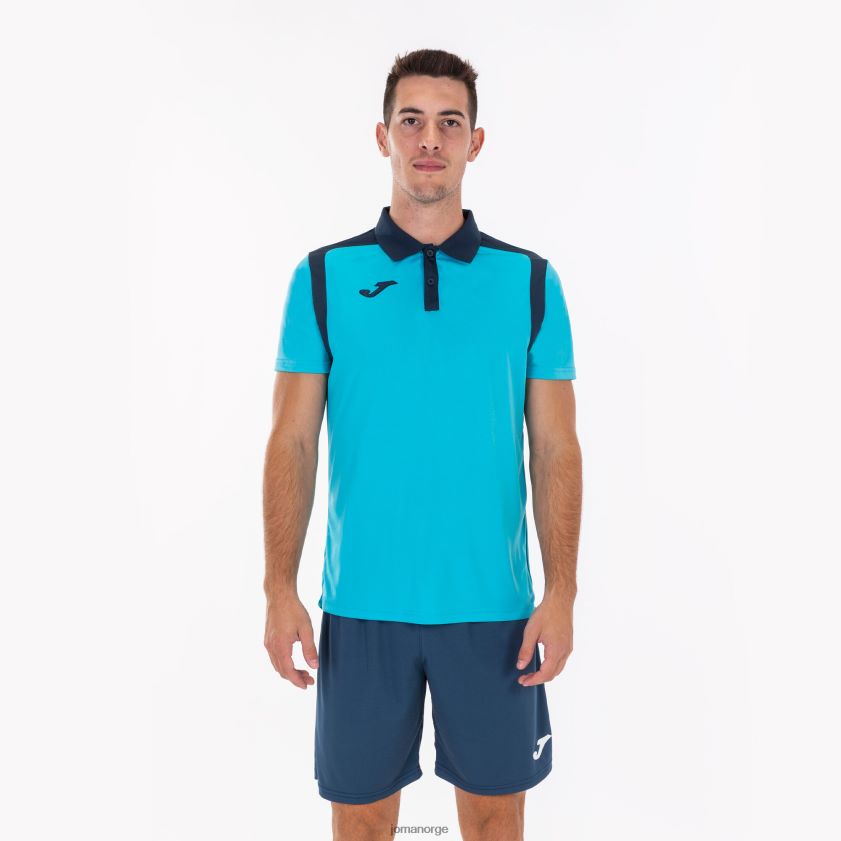 nei Joma polo skjorte kortermet mesterskap v fluorescerende turkis marineblå FBD0T0975 menn