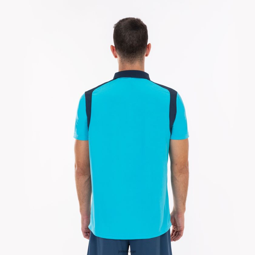 nei Joma polo skjorte kortermet mesterskap v fluorescerende turkis marineblå FBD0T0975 menn