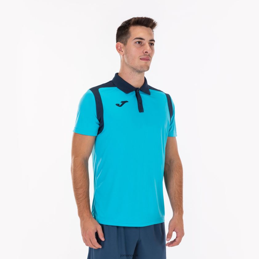 nei Joma polo skjorte kortermet mesterskap v fluorescerende turkis marineblå FBD0T0975 menn