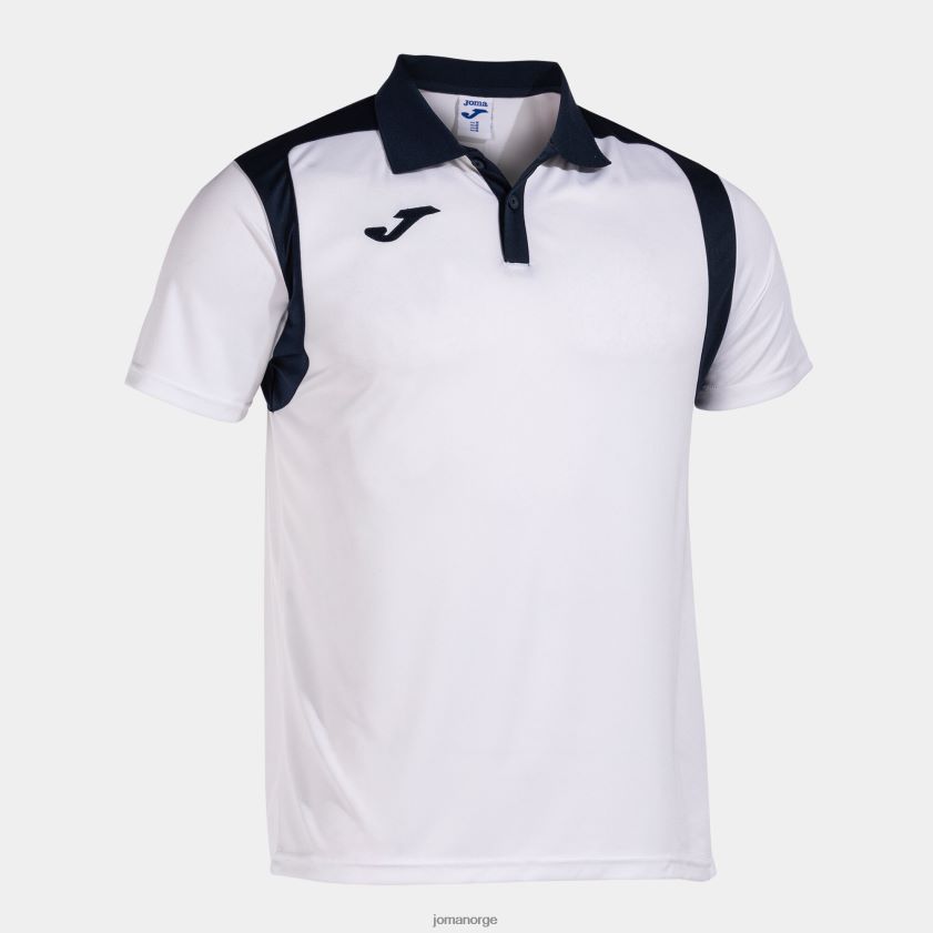 nei Joma polo skjorte kortermet mesterskap v hvit marineblå FBD0T04448 menn