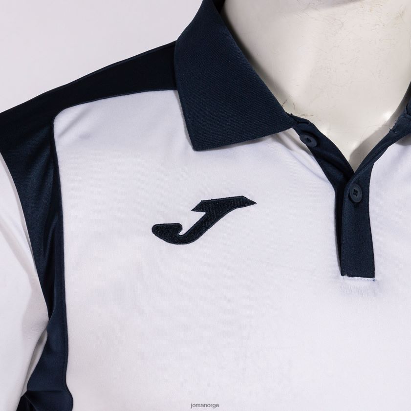 nei Joma polo skjorte kortermet mesterskap v hvit marineblå FBD0T04448 menn