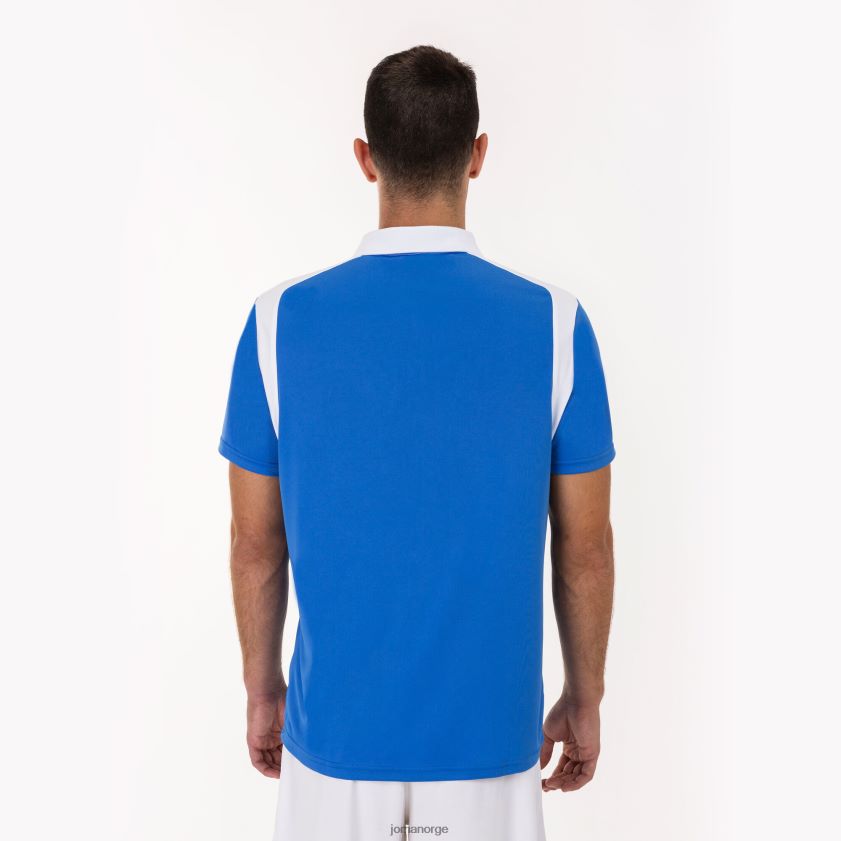 nei Joma polo skjorte kortermet mesterskap v kongeblå hvit FBD0T02990 menn