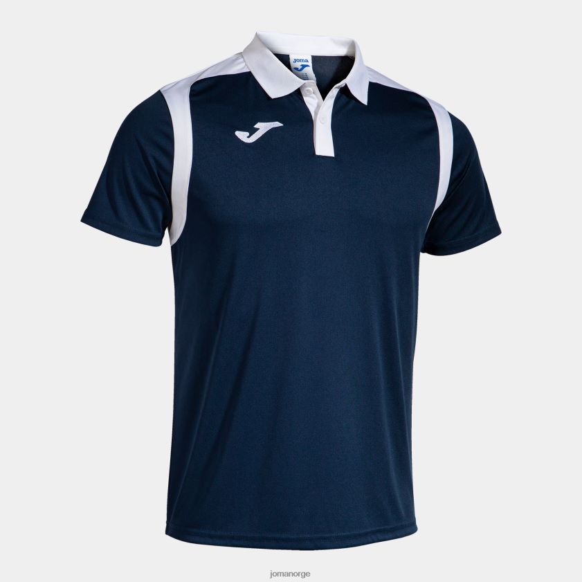 nei Joma polo skjorte kortermet mesterskap v marineblå hvit FBD0T04343 menn