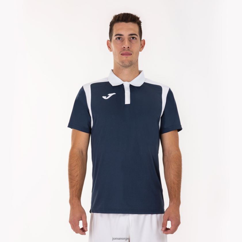 nei Joma polo skjorte kortermet mesterskap v marineblå hvit FBD0T04343 menn