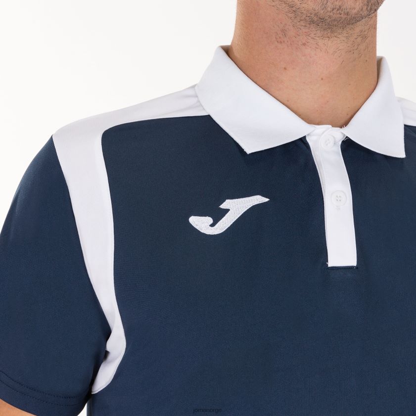 nei Joma polo skjorte kortermet mesterskap v marineblå hvit FBD0T04343 menn