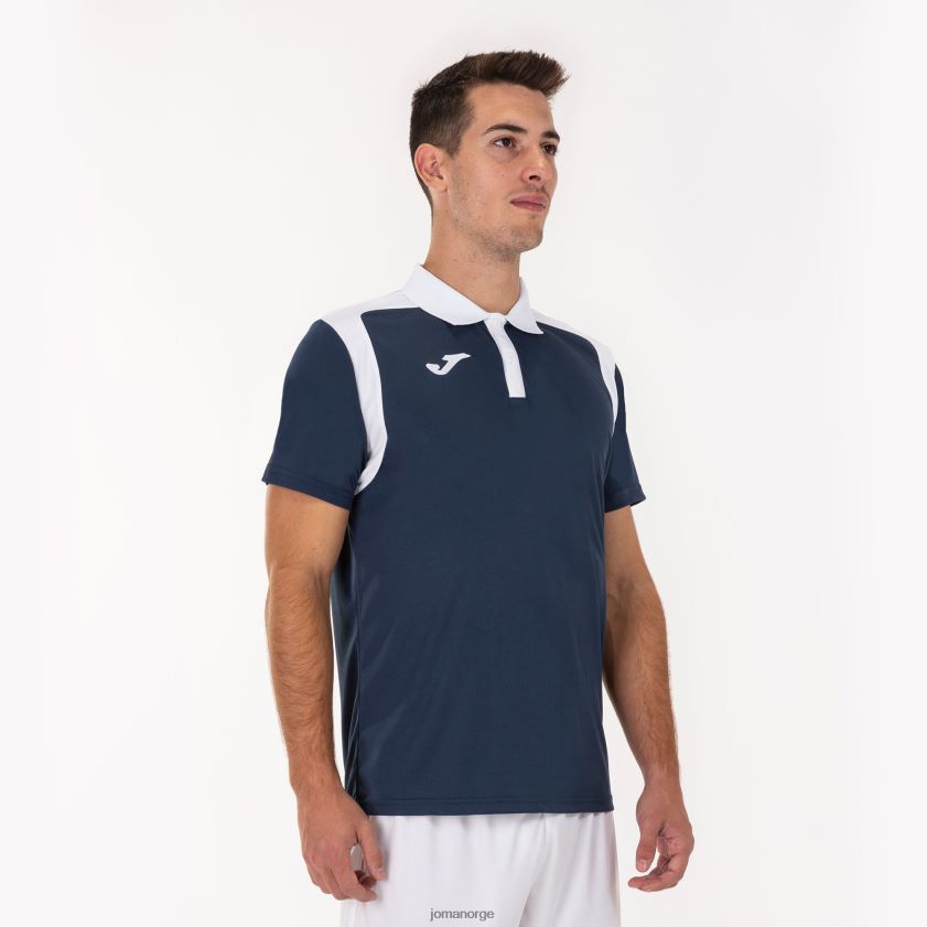 nei Joma polo skjorte kortermet mesterskap v marineblå hvit FBD0T04343 menn