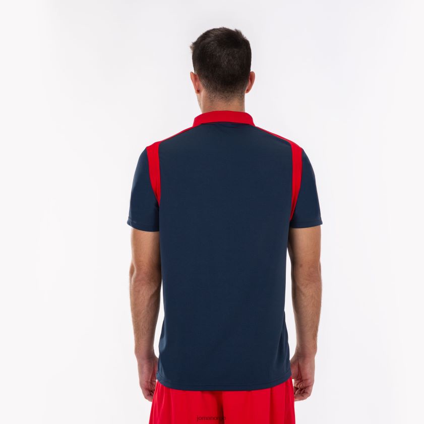 nei Joma polo skjorte kortermet mesterskap v marineblå rød FBD0T0300 menn
