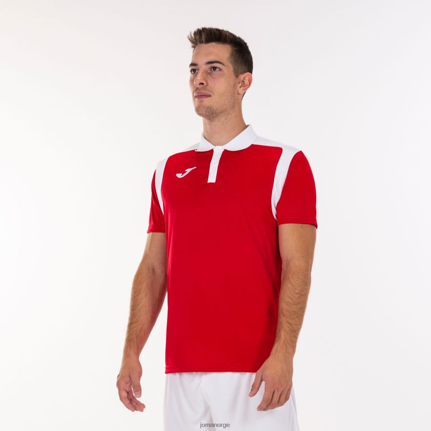 nei Joma polo skjorte kortermet mesterskap v rød Hvit FBD0T0526 menn