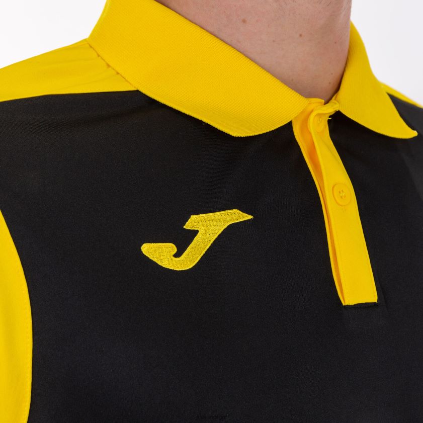 nei Joma polo skjorte kortermet mesterskap v svart gul FBD0T02950 menn