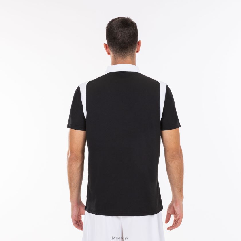 nei Joma polo skjorte kortermet mesterskap v svart hvit FBD0T04490 menn
