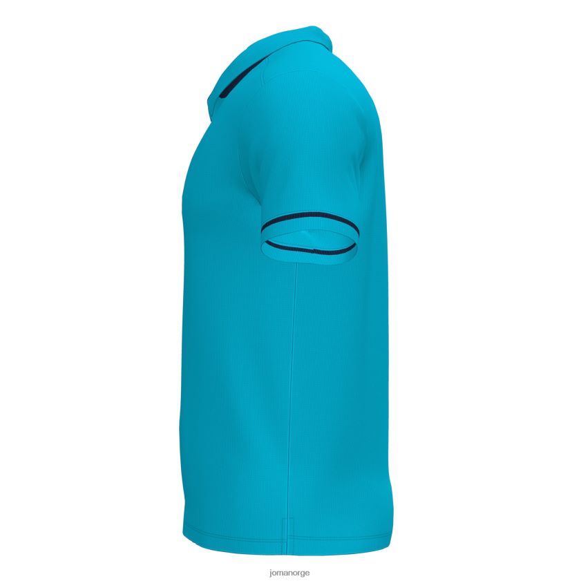 nei Joma polo skjorte kortermet mesterskap vi fluorescerende turkis marineblå FBD0T03295 menn