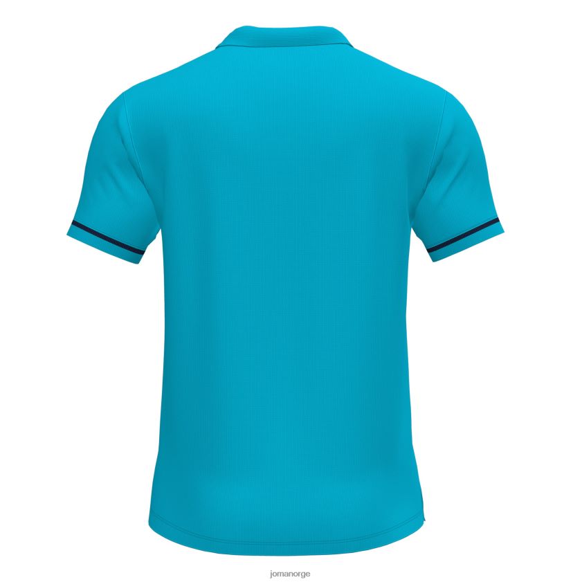 nei Joma polo skjorte kortermet mesterskap vi fluorescerende turkis marineblå FBD0T03295 menn