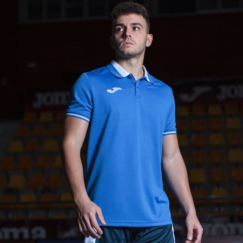 nei Joma polo skjorte kortermet mesterskap vi kongeblå hvit FBD0T01339 menn