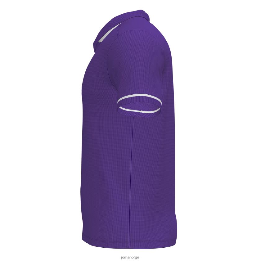 nei Joma polo skjorte kortermet mesterskap vi lilla hvit FBD0T04536 menn