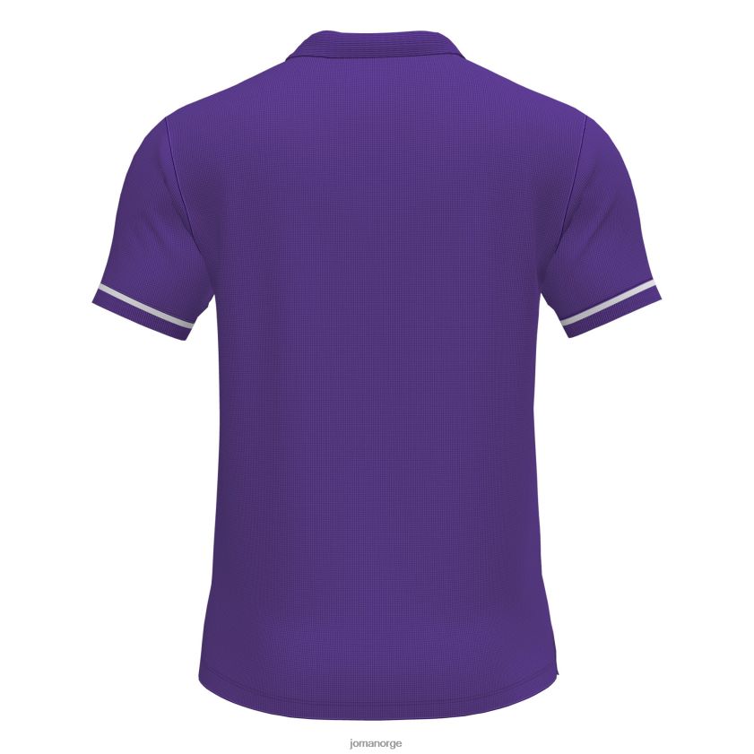 nei Joma polo skjorte kortermet mesterskap vi lilla hvit FBD0T04536 menn