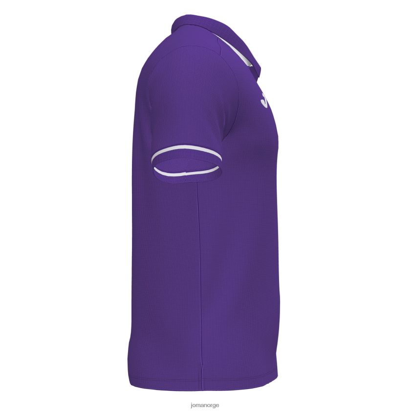 nei Joma polo skjorte kortermet mesterskap vi lilla hvit FBD0T04536 menn