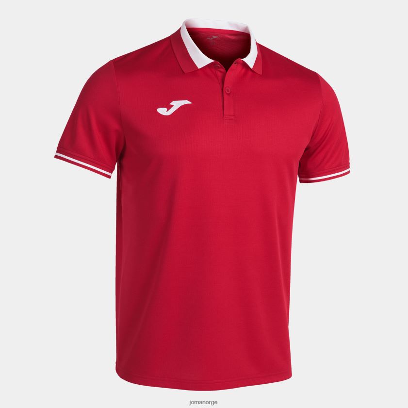 nei Joma polo skjorte kortermet mesterskap vi rød Hvit FBD0T04310 menn