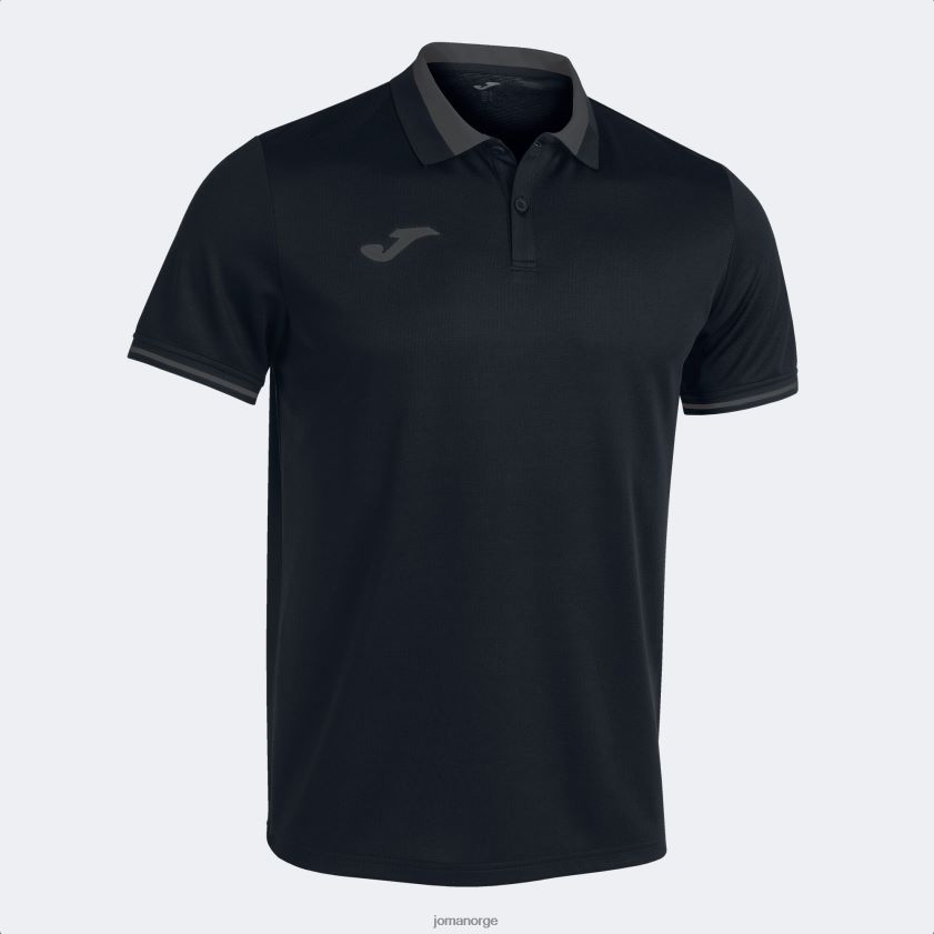 nei Joma polo skjorte kortermet mesterskap vi svart mørkegrå FBD0T01021 menn