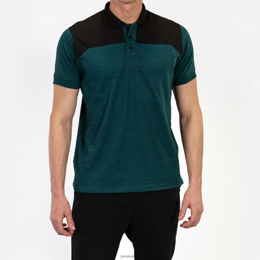 nei Joma polo skjorte kortermet vinner ii grønn svart FBD0T03217 menn