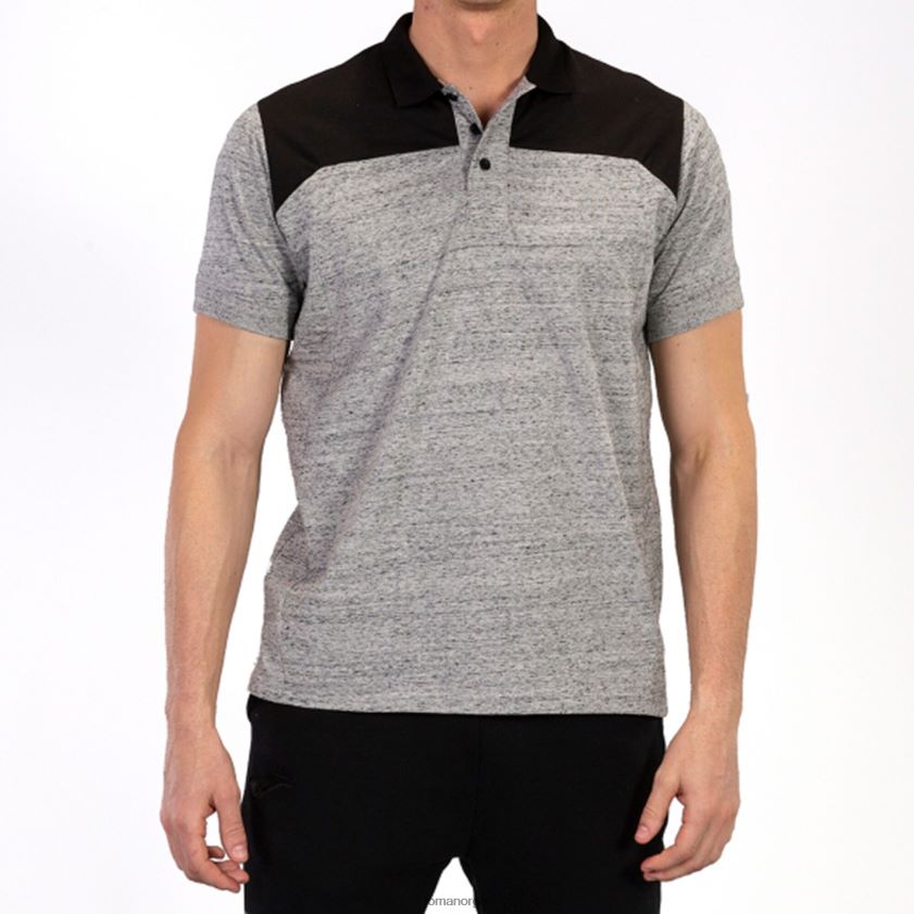 nei Joma polo skjorte kortermet vinner ii melert grå svart FBD0T04385 menn