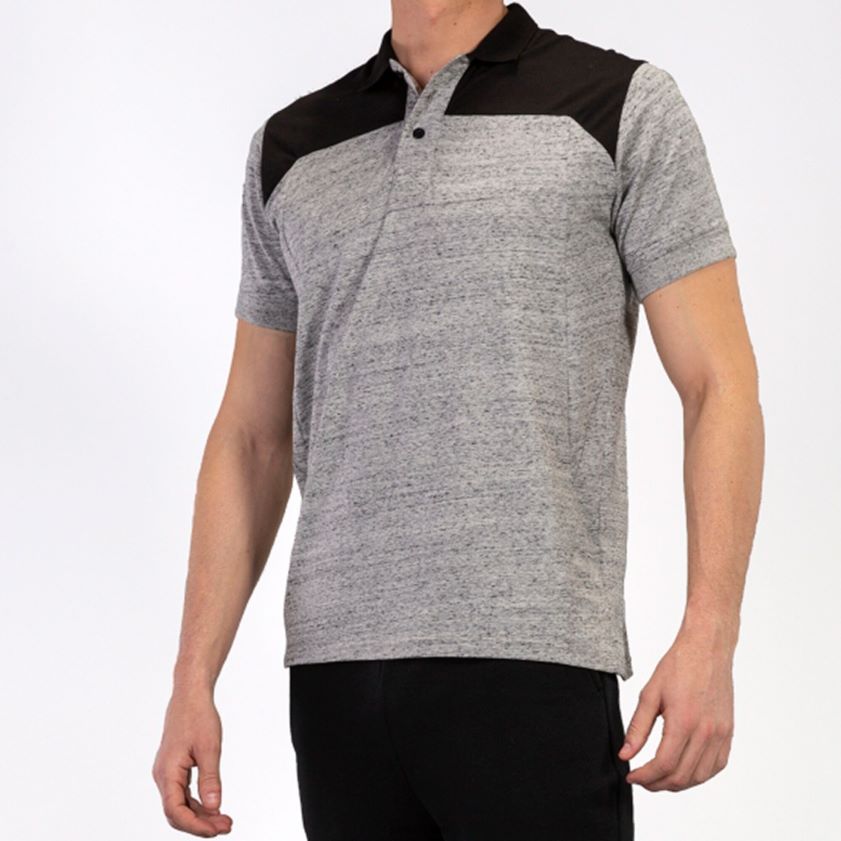 nei Joma polo skjorte kortermet vinner ii melert grå svart FBD0T04385 menn